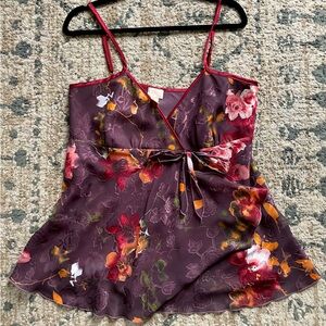 COPY - Gorgeous Vintage Lingerie Top Size XL Made in Canada Sexy Feminine Flora…